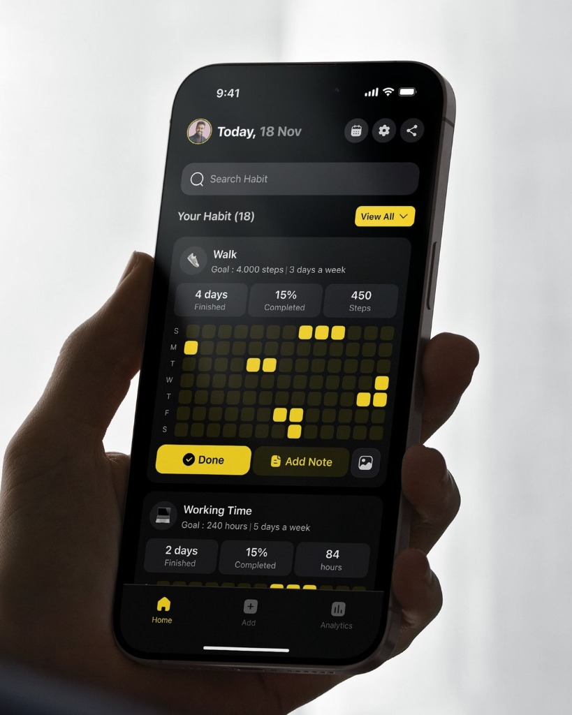 Mobile Habit Tracking App